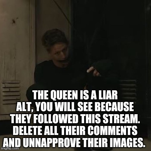 NF_FAN |  THE QUEEN IS A LIAR ALT, YOU WILL SEE BECAUSE THEY FOLLOWED THIS STREAM. DELETE ALL THEIR COMMENTS AND UNNAPPROVE THEIR IMAGES. | image tagged in nf_fan | made w/ Imgflip meme maker