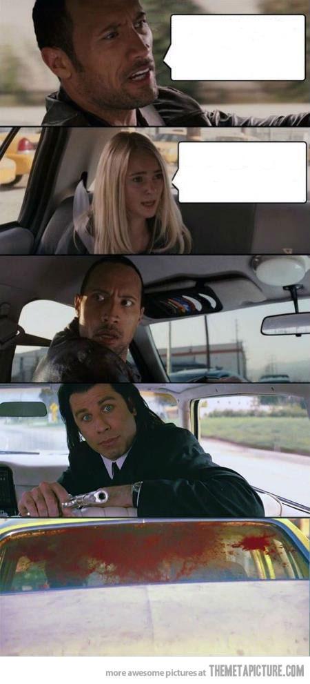 the rock and vincent Blank Meme Template