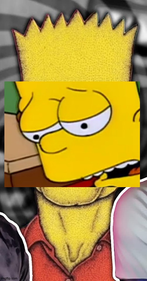 Michael Simpson but I fixed his face | image tagged in micale simpson,bart simpson,simpson,fox | made w/ Imgflip meme maker