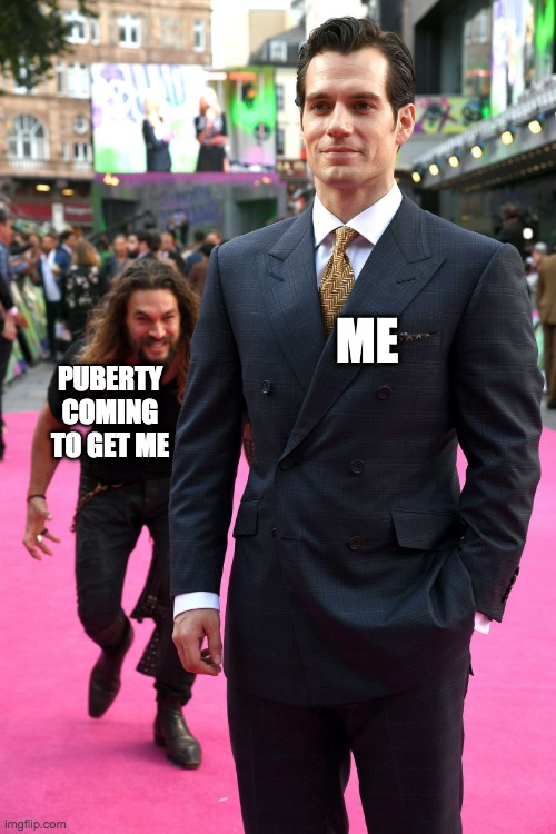 puberty be like Blank Meme Template