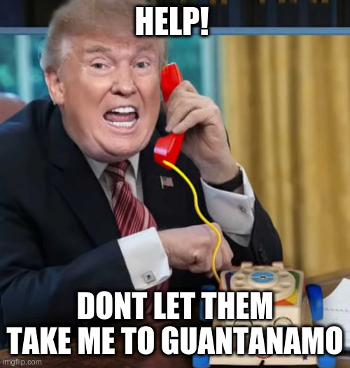 otherwise known as my fantasy island | HELP! DONT LET THEM TAKE ME TO GUANTANAMO | image tagged in i'm the president | made w/ Imgflip meme maker