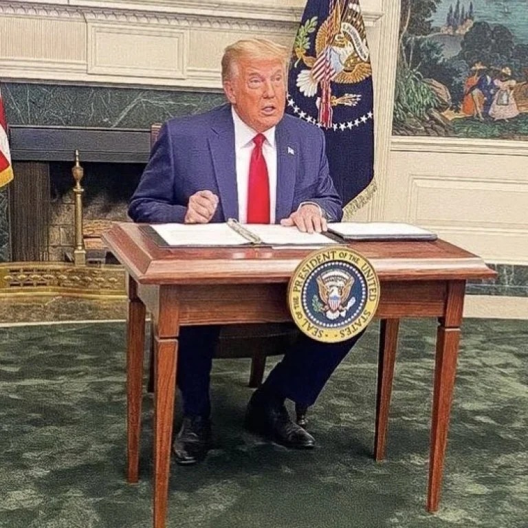 High Quality Little Trump Table Blank Meme Template