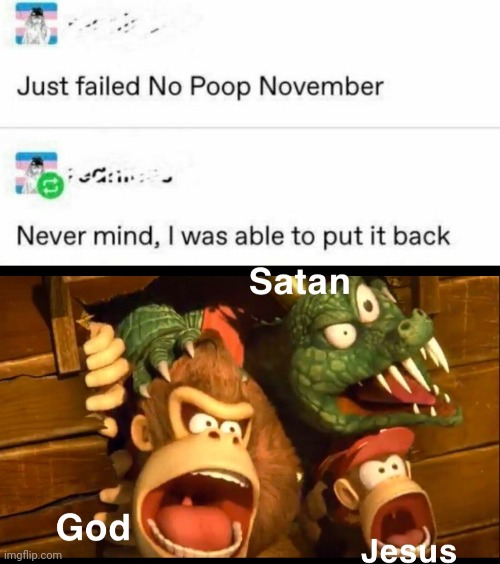 No poop November?! | image tagged in no nut november | made w/ Imgflip meme maker