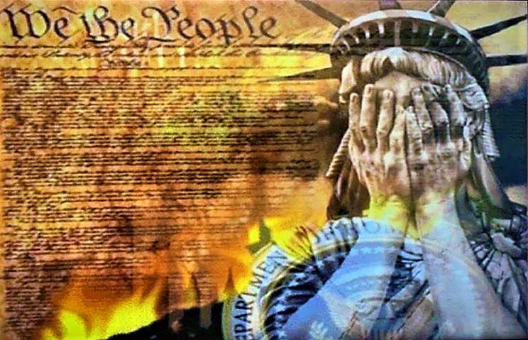 High Quality The Constitution & Lady Liberty Blank Meme Template