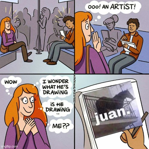 Is He Drawing... Me?? | image tagged in is he drawing me | made w/ Imgflip meme maker