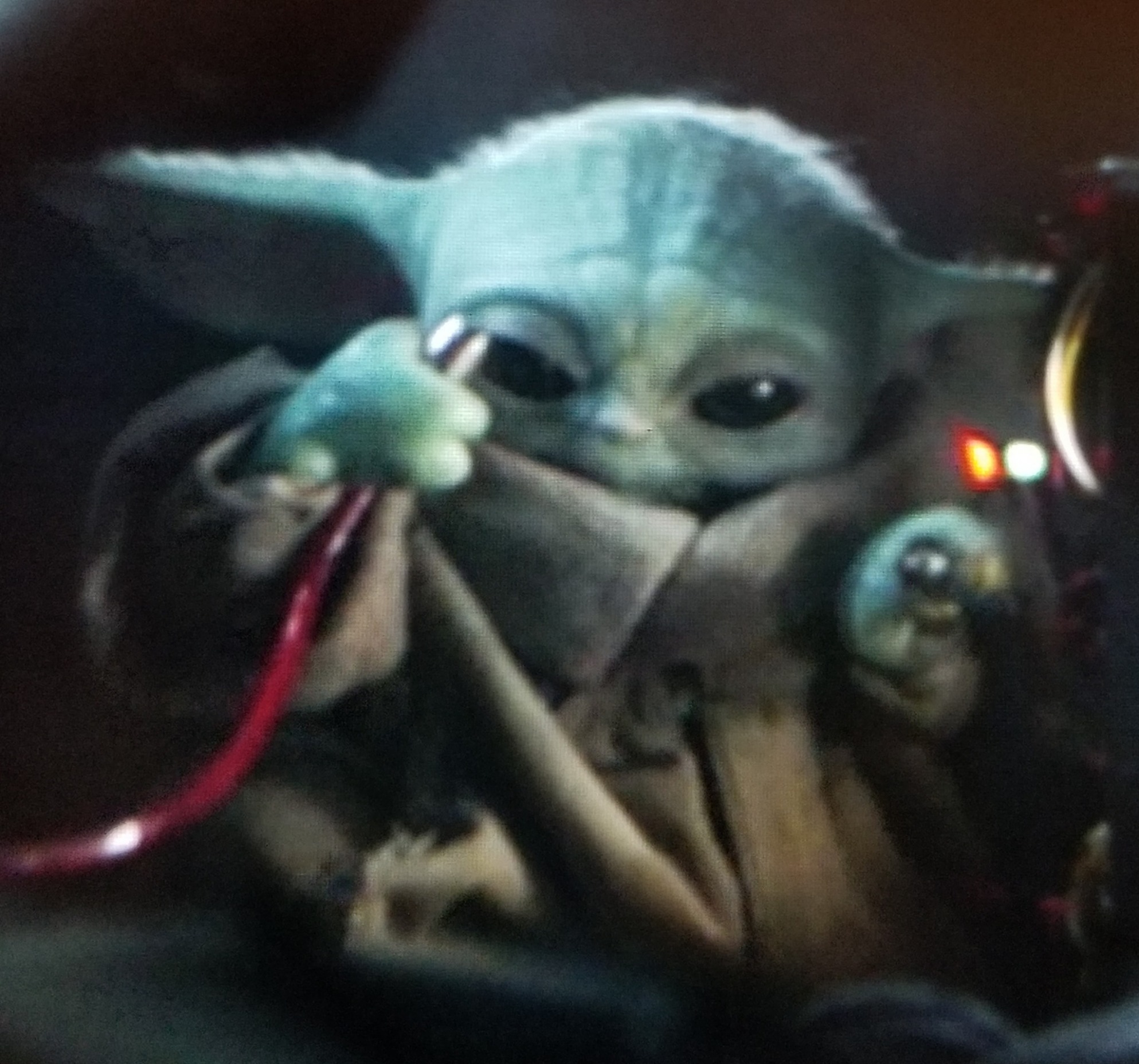 High Quality Baby Yoda wires Blank Meme Template