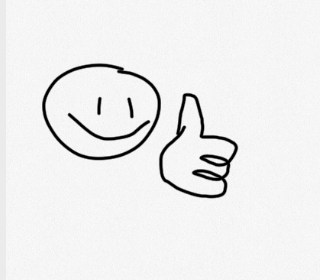 High Quality Drawing thumps up Blank Meme Template