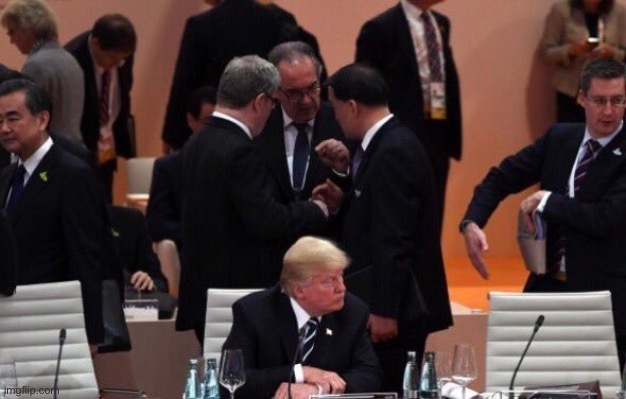 It’s lonely at the top, especially when you’re on the sidelines. | image tagged in trump alone at g20,trump is an asshole,trump is a moron,election 2020,donald trump,president trump | made w/ Imgflip meme maker