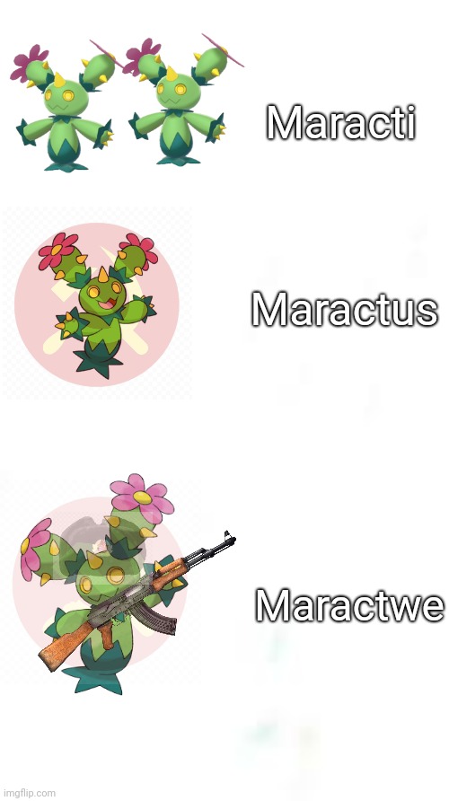 Communist Maractus | Maracti; Maractus; Maractwe | image tagged in maractus,ussr,russia,communist,pokemon,meme | made w/ Imgflip meme maker