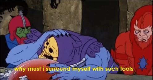 High Quality Skeletor Why must I surround myself with such fools? Blank Meme Template