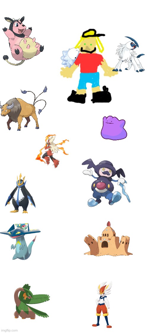 Give Me Name Sugestions For Them In comments | image tagged in pokemon rp mr meme,blank white template,memes,pokemon | made w/ Imgflip meme maker