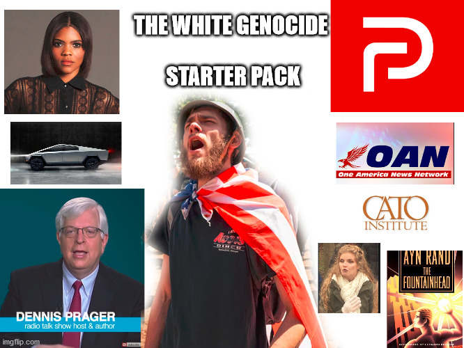 TBH the right in the US are dumber than old manure and I am sick of it | THE WHITE GENOCIDE 

 
STARTER PACK | image tagged in politics,political meme,political memes,political,political humor,crackers | made w/ Imgflip meme maker