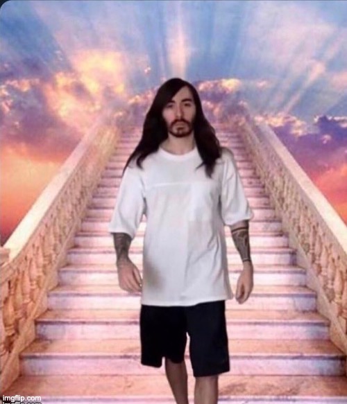 The man himself ... | image tagged in jesus rising,worthy,funny memes,fun,weed jesus,oh my god okay it's happening everybody stay calm | made w/ Imgflip meme maker