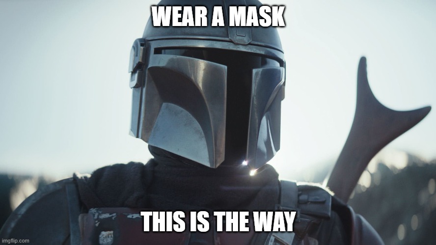 Wear a mask - This is the way | WEAR A MASK; THIS IS THE WAY | image tagged in the mandalorian | made w/ Imgflip meme maker