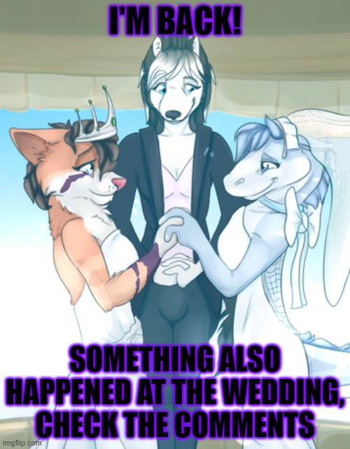 I also would like to point out, That I DEFINITELY, Did NOT cry! | I'M BACK! SOMETHING ALSO HAPPENED AT THE WEDDING, CHECK THE COMMENTS | image tagged in wedding,daughter,father,lesbian,lesbian daughter | made w/ Imgflip meme maker