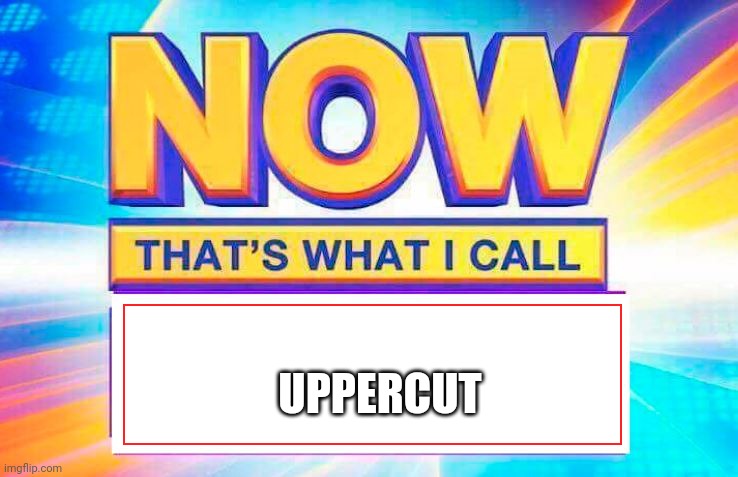 Now That’s What I Call | UPPERCUT | image tagged in now that s what i call | made w/ Imgflip meme maker