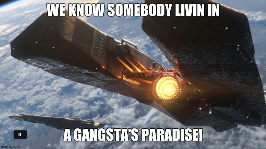 Olympus Mons | WE KNOW SOMEBODY LIVIN IN; A GANGSTA'S PARADISE! | image tagged in olympus mons | made w/ Imgflip meme maker