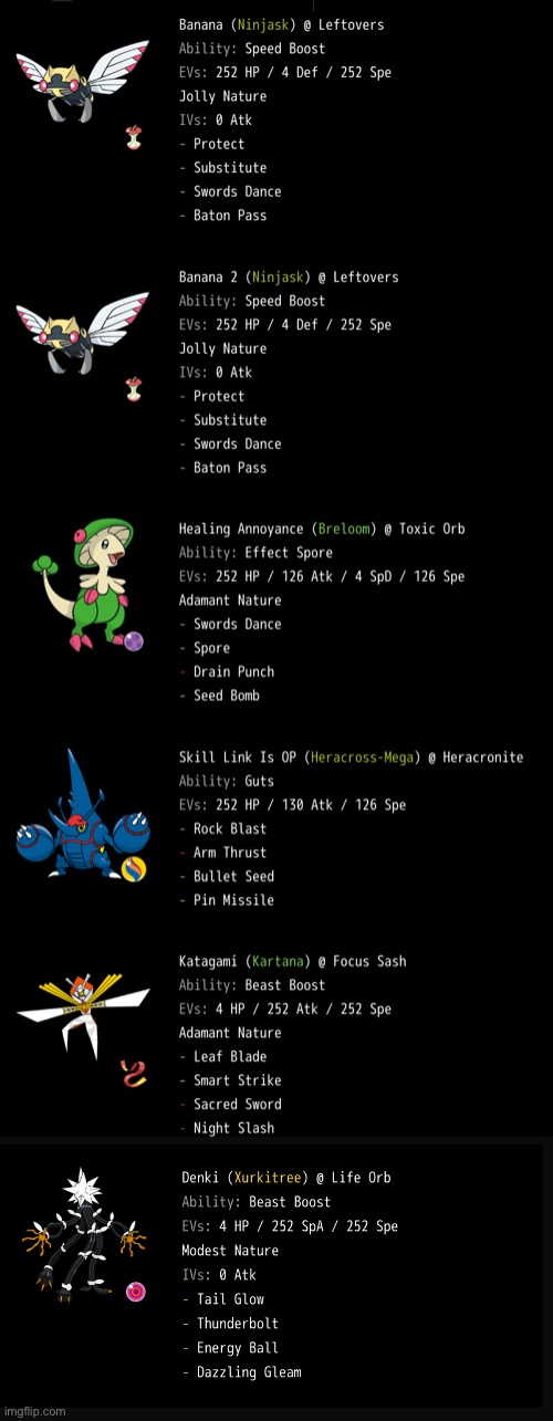 My Baton Pass Team | image tagged in pokemon deal with it | made w/ Imgflip meme maker