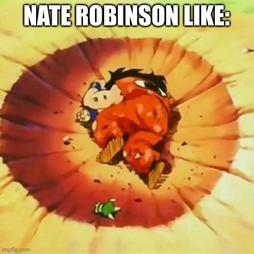 Nate Robinson meme |  NATE ROBINSON LIKE: | image tagged in knockout,boxing,yamcha | made w/ Imgflip meme maker