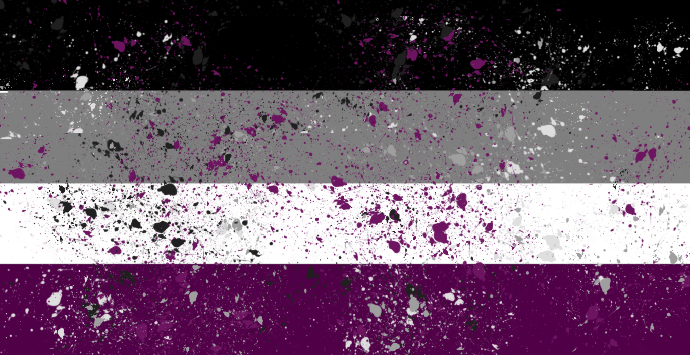 Ace Flag+Splatter Blank Meme Template