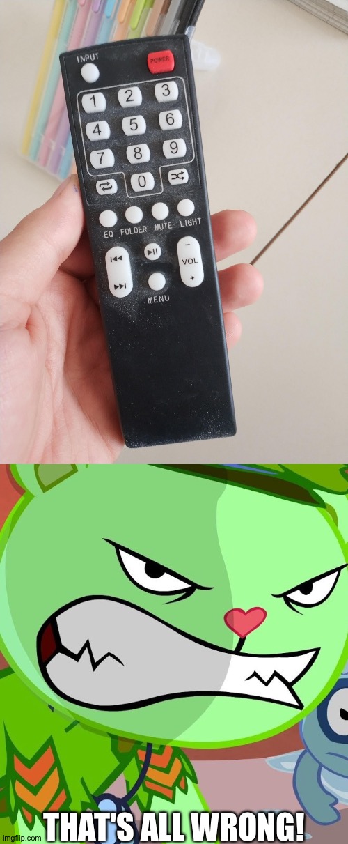 Look at the volume button, you will see the fail | THAT'S ALL WRONG! | image tagged in angry flippy htf | made w/ Imgflip meme maker