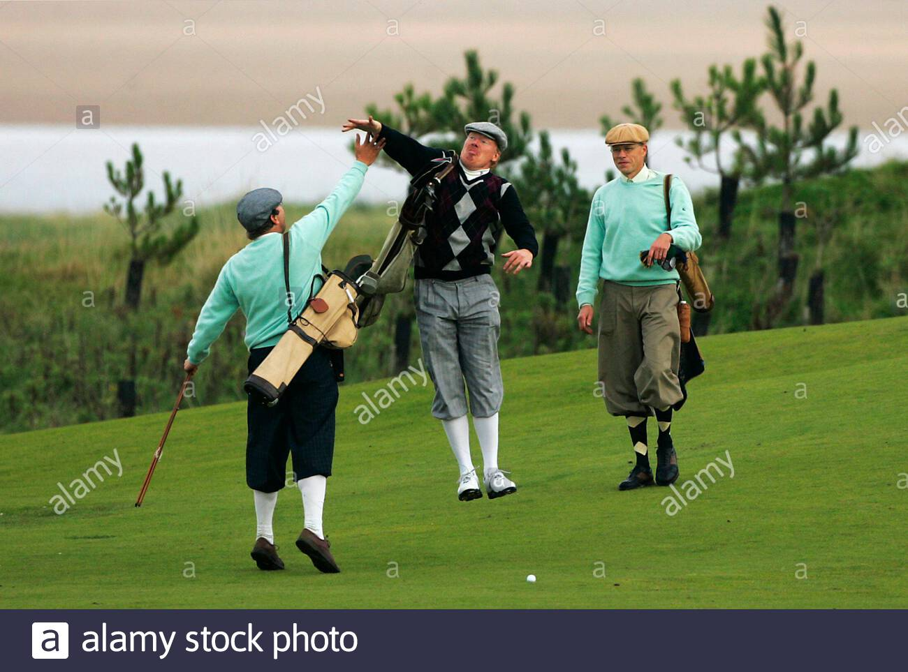 Trio of golfers Blank Meme Template