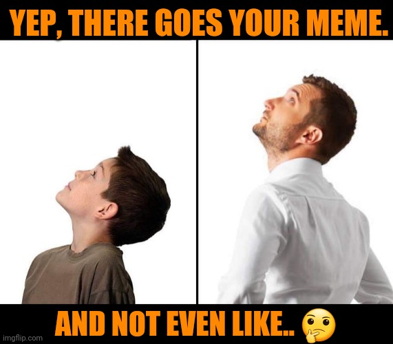 Meme thief | YEP, THERE GOES YOUR MEME. AND NOT EVEN LIKE.. 🤔 | image tagged in memes | made w/ Imgflip meme maker