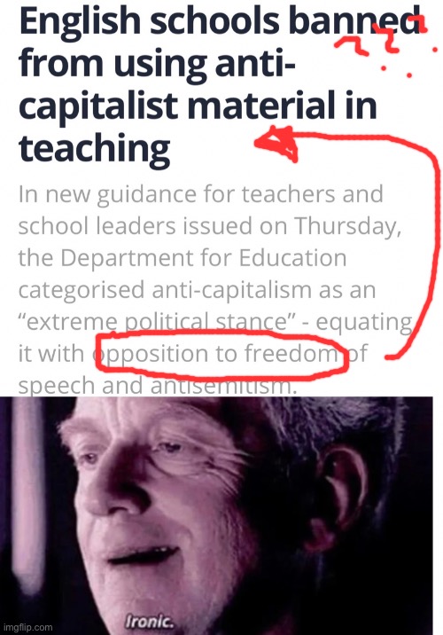 Unironically half of conservatives be like | image tagged in free speech,palpatine ironic,capitalism,socialism,england | made w/ Imgflip meme maker
