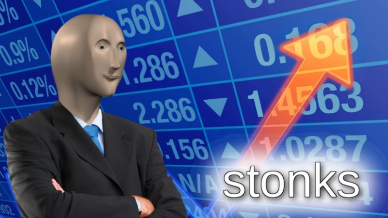 stonks Blank Meme Template