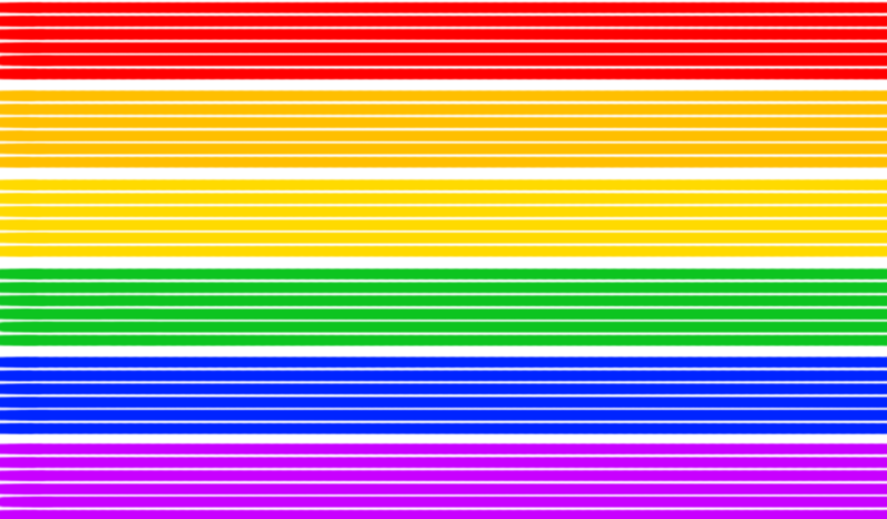 artistic gay flag Blank Meme Template