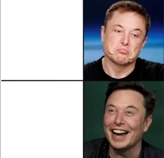 Elon approves Blank Meme Template