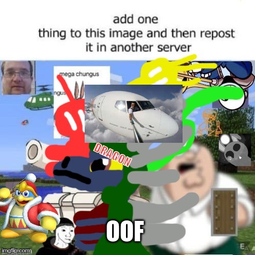 OOF | image tagged in repost | made w/ Imgflip meme maker