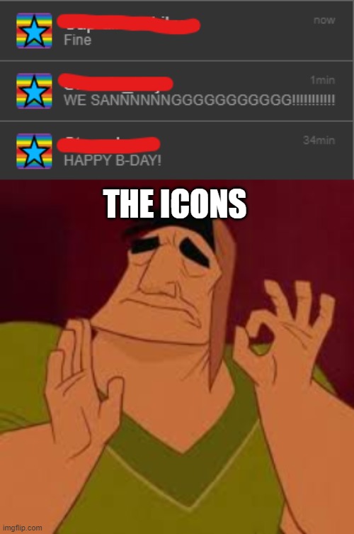 Yeah | THE ICONS | image tagged in when it hits just perfect | made w/ Imgflip meme maker