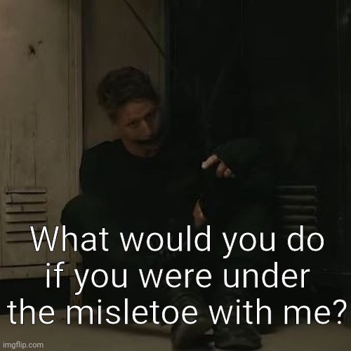 NF_FAN | What would you do if you were under the misletoe with me? | image tagged in nf_fan | made w/ Imgflip meme maker