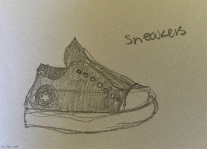 I tried drawing a shoe... | made w/ Imgflip meme maker