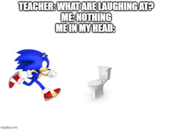 Gotta "go" fast | image tagged in sonic the hedgehog,toliet,gotta go fast | made w/ Imgflip meme maker