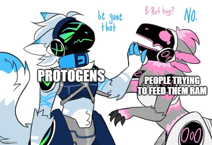 Protogen Memes - When Protogens start getting feelings for someone