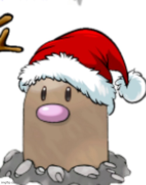 santa diglett | image tagged in santa diglett | made w/ Imgflip meme maker