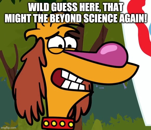WILD GUESS HERE, THAT MIGHT THE BEYOND SCIENCE AGAIN! | made w/ Imgflip meme maker