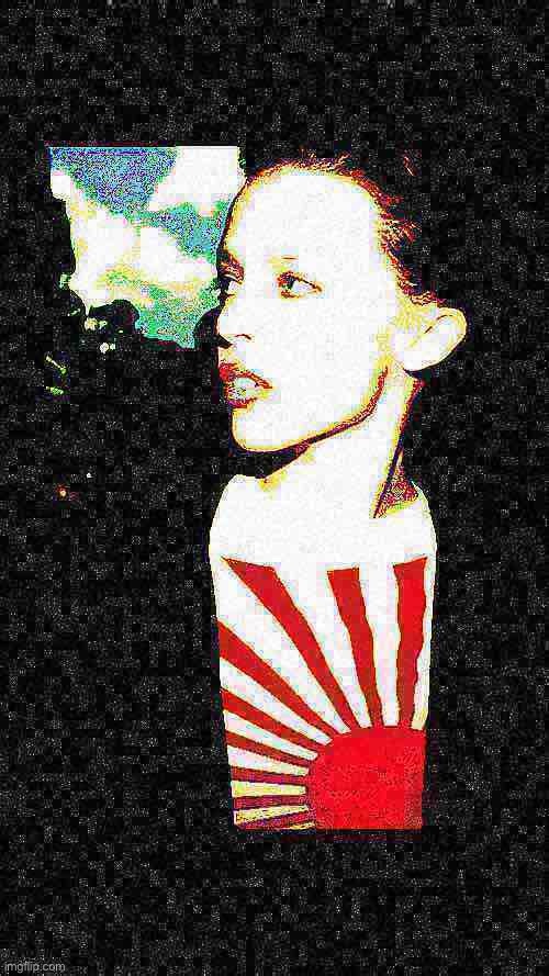 Kylie Japan deep-fried | image tagged in kylie japan deep-friend | made w/ Imgflip meme maker