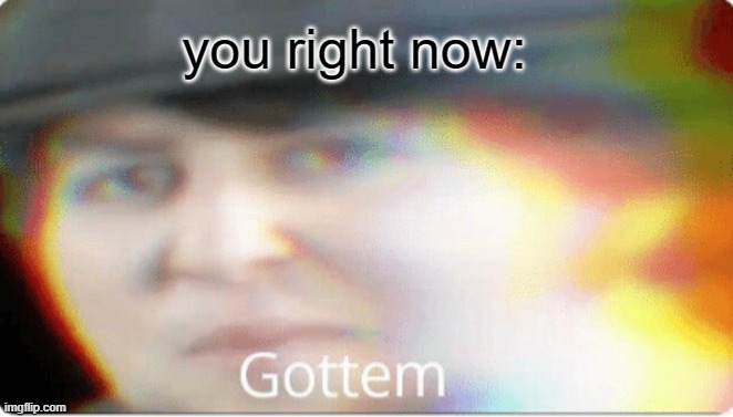 Gottem | you right now: | image tagged in gottem | made w/ Imgflip meme maker