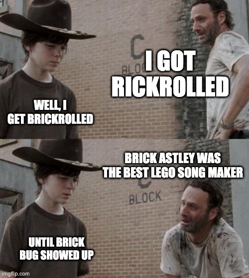 rick roll but its lego - Imgflip