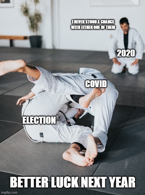 ...think I'd check with the oddsmakers on this one doing better in '21 first. |  I NEVER STOOD A CHANCE WITH EITHER ONE OF THEM; 2020; COVID; ELECTION; BETTER LUCK NEXT YEAR | image tagged in memes,funny memes,election,covid,2020,2020 sucks | made w/ Imgflip meme maker