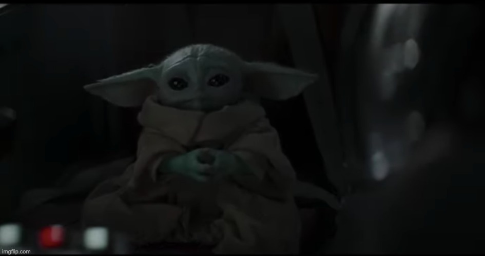 High Quality Baby Yoda Blank Meme Template