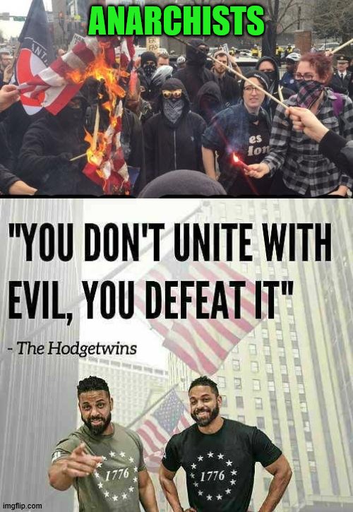 Do not accept evil, defeat it. | ANARCHISTS | image tagged in antifa democrat leftist terrorist,political meme | made w/ Imgflip meme maker