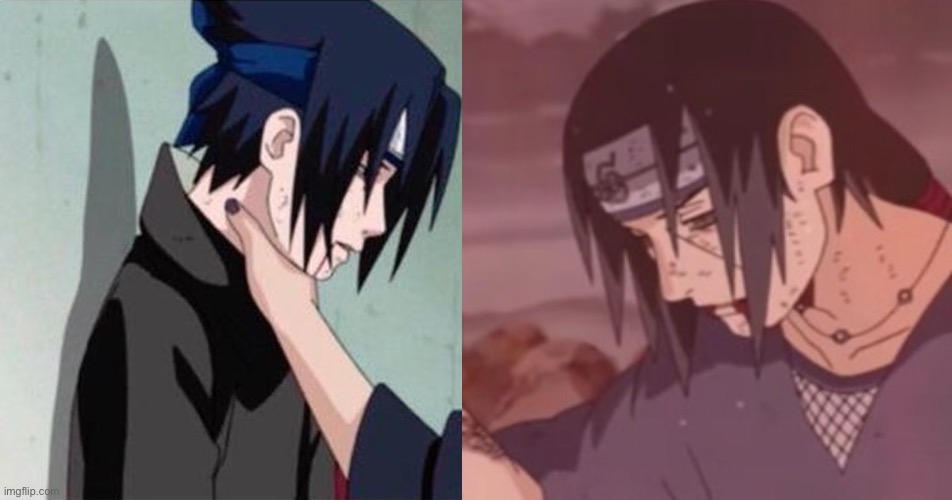 They both have blood coming out their mouth | image tagged in sasuke choke | made w/ Imgflip meme maker