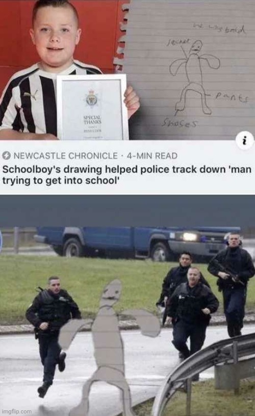 Wow my dud just arrested a man by just one sketch! | image tagged in sketch,police,memes | made w/ Imgflip meme maker