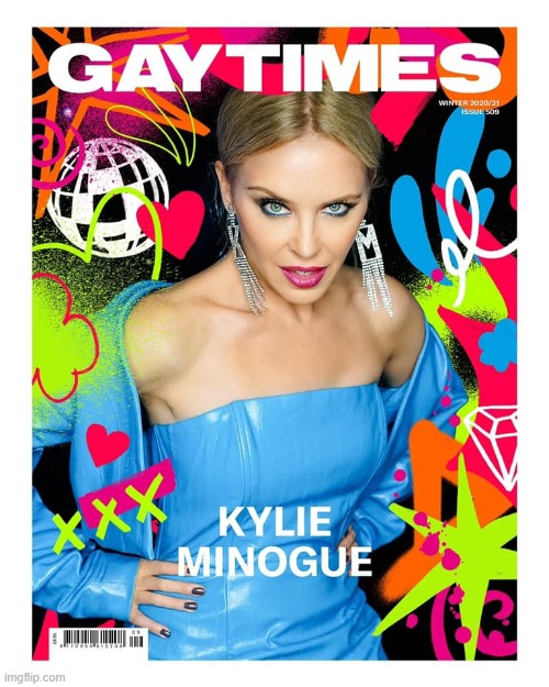 [figured it was apropos for a stream in which, I presume, there are gay times] | image tagged in kylie gay times,lgbt,lgbtq,gay rights,gay pride,magazines | made w/ Imgflip meme maker