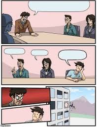 High Quality Boardroom Meeting Blank Meme Template