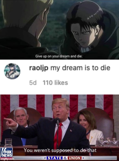 levi strauss | image tagged in you werent supposed to do that,attack on titan | made w/ Imgflip meme maker